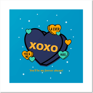 Hugs and Kisses - XOXO Posters and Art